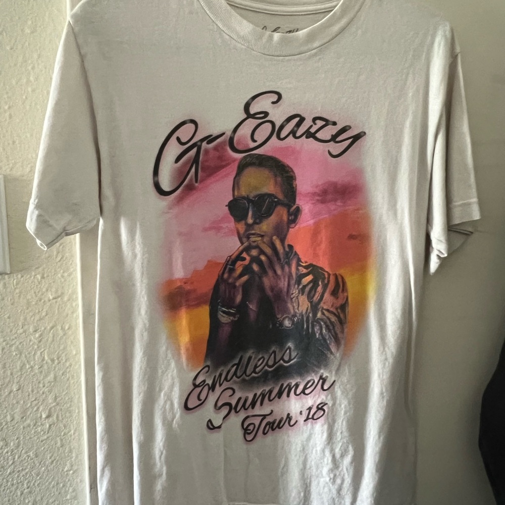 G-Eazy White Graphic T-Shirt